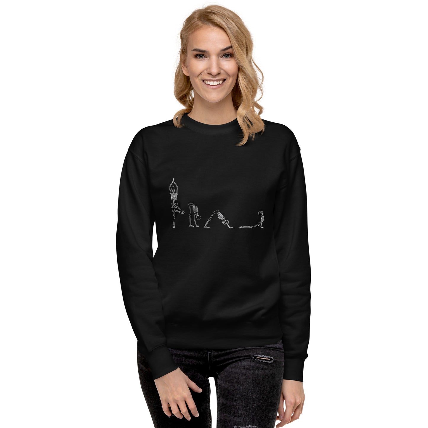 Yoga Skeletons Unisex Premium Sweatshirt