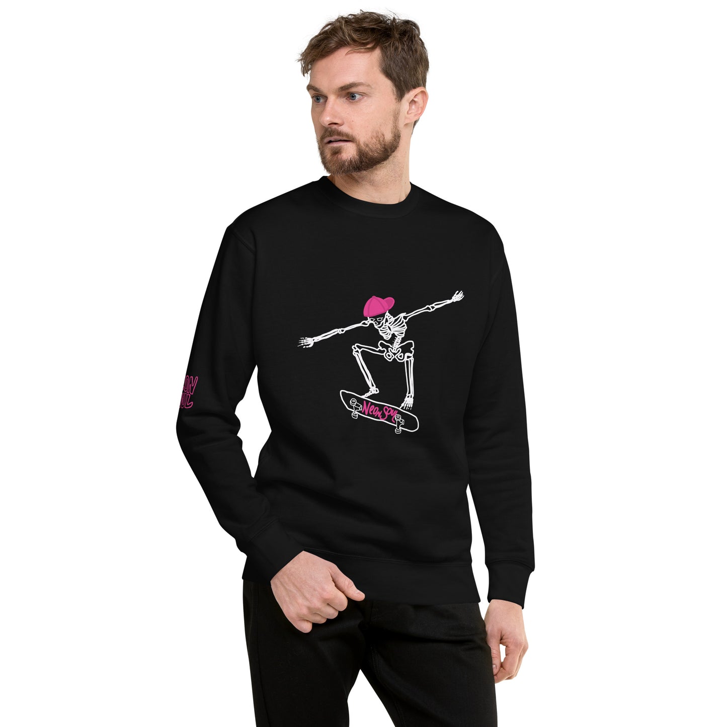 Skeleton Skater Unisex Premium Sweatshirt