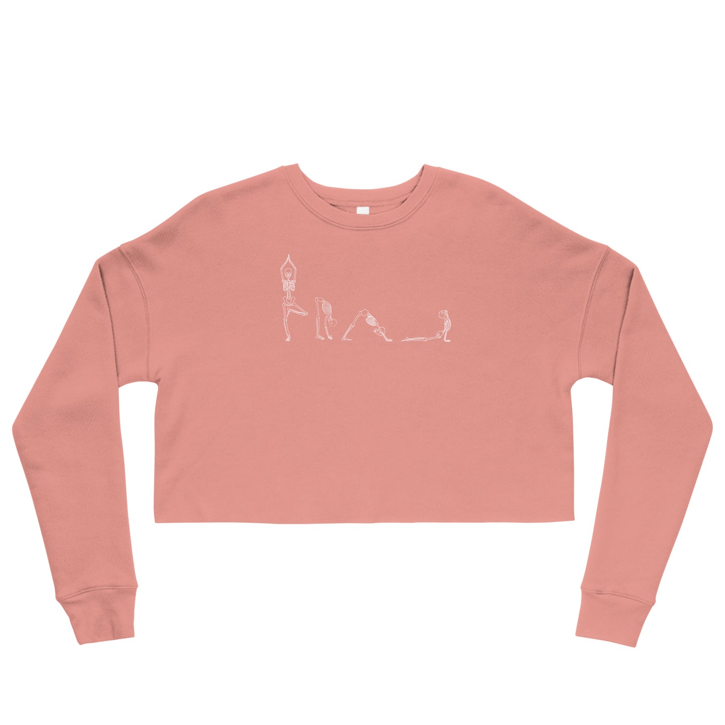 Yoga Skeletons Crop Sweatshirt