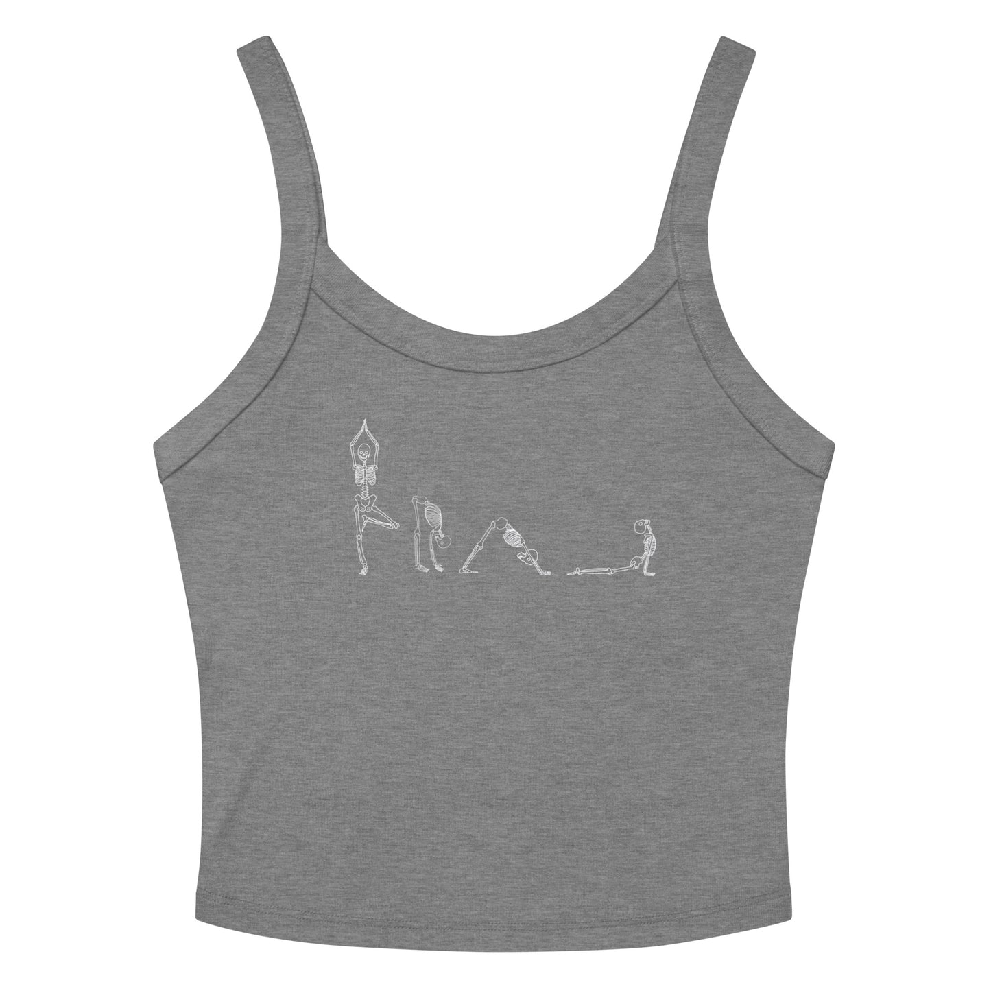 Yoga Skeletons Women’s micro-rib tank top