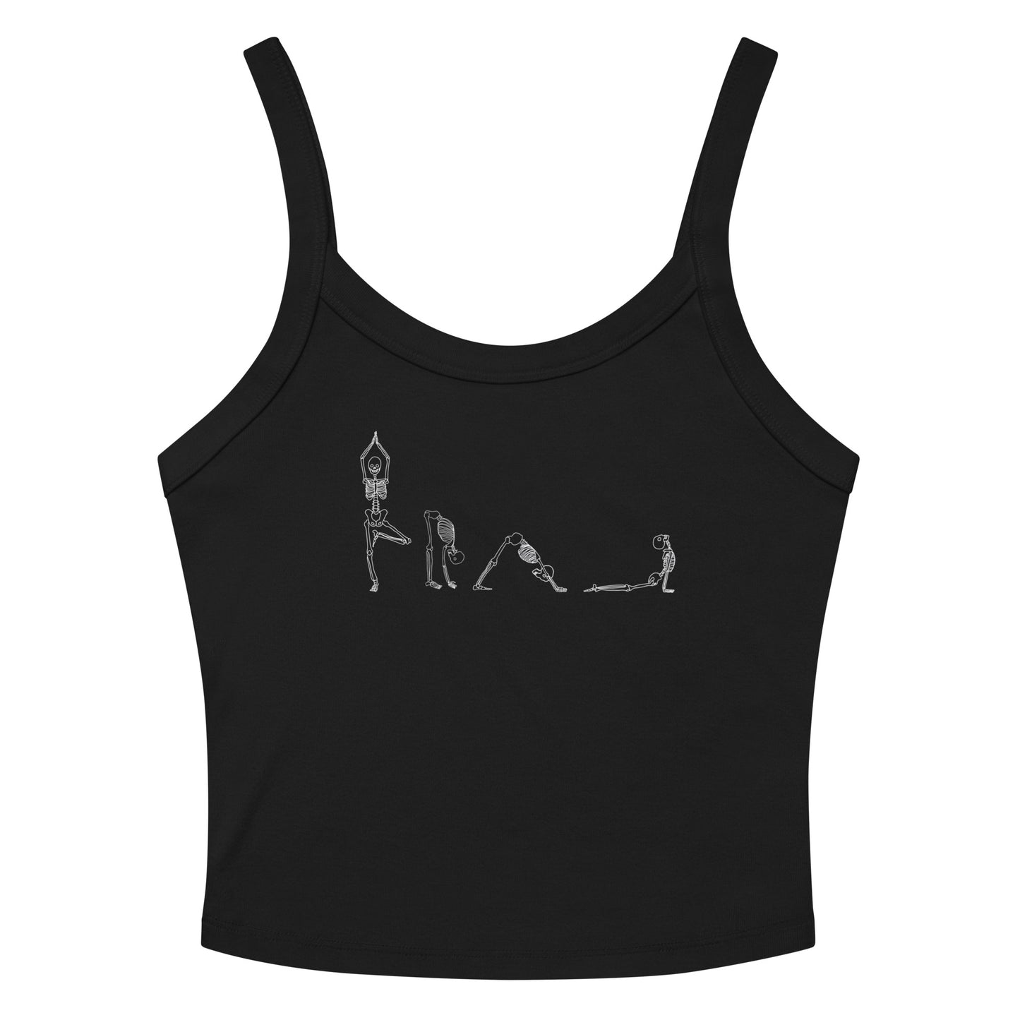 Yoga Skeletons Women’s micro-rib tank top