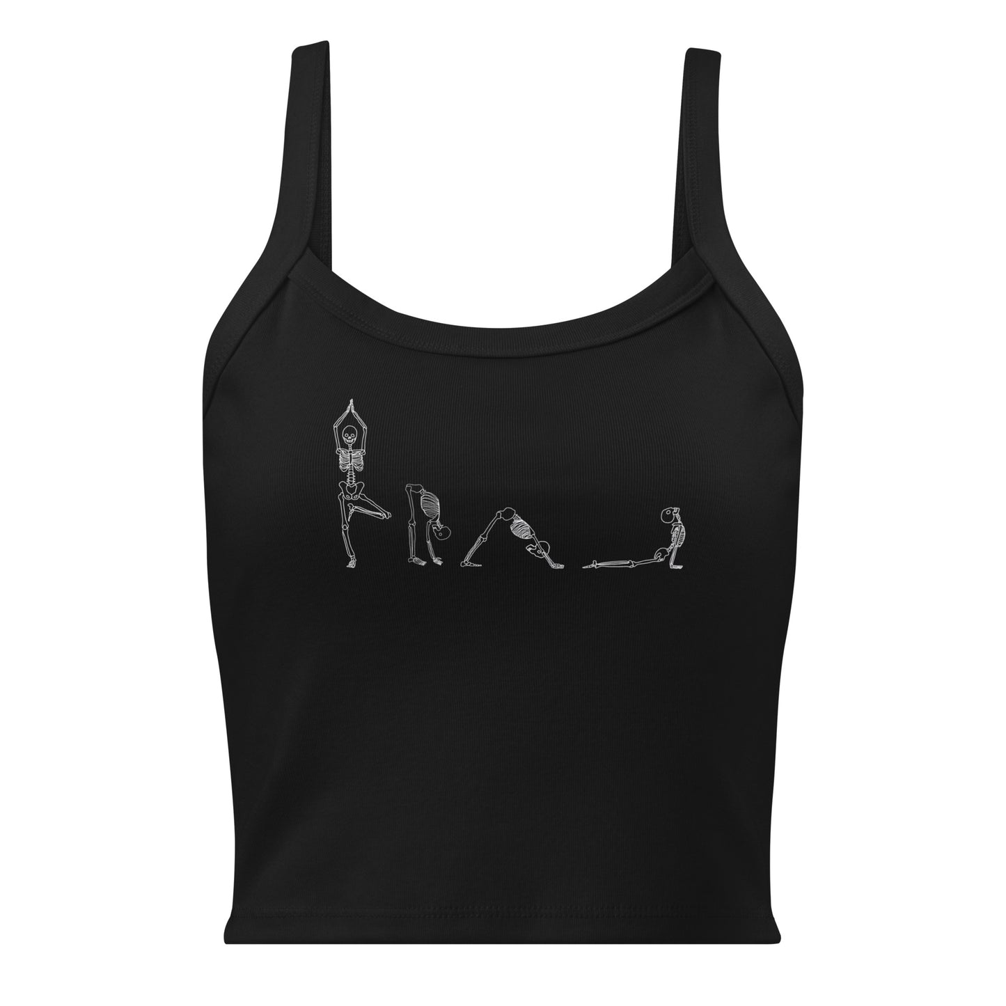 Yoga Skeletons Women’s micro-rib tank top