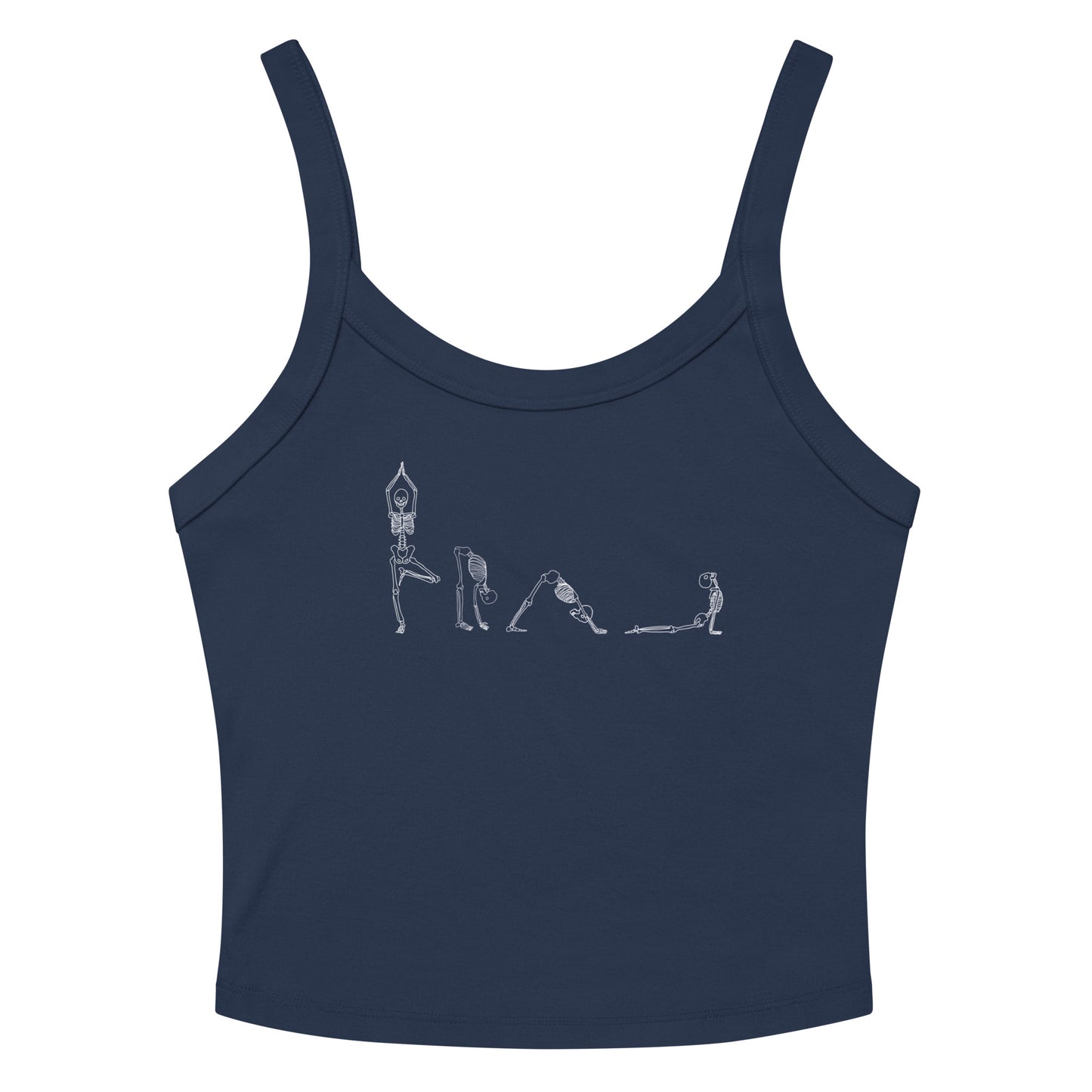 Yoga Skeletons Women’s micro-rib tank top